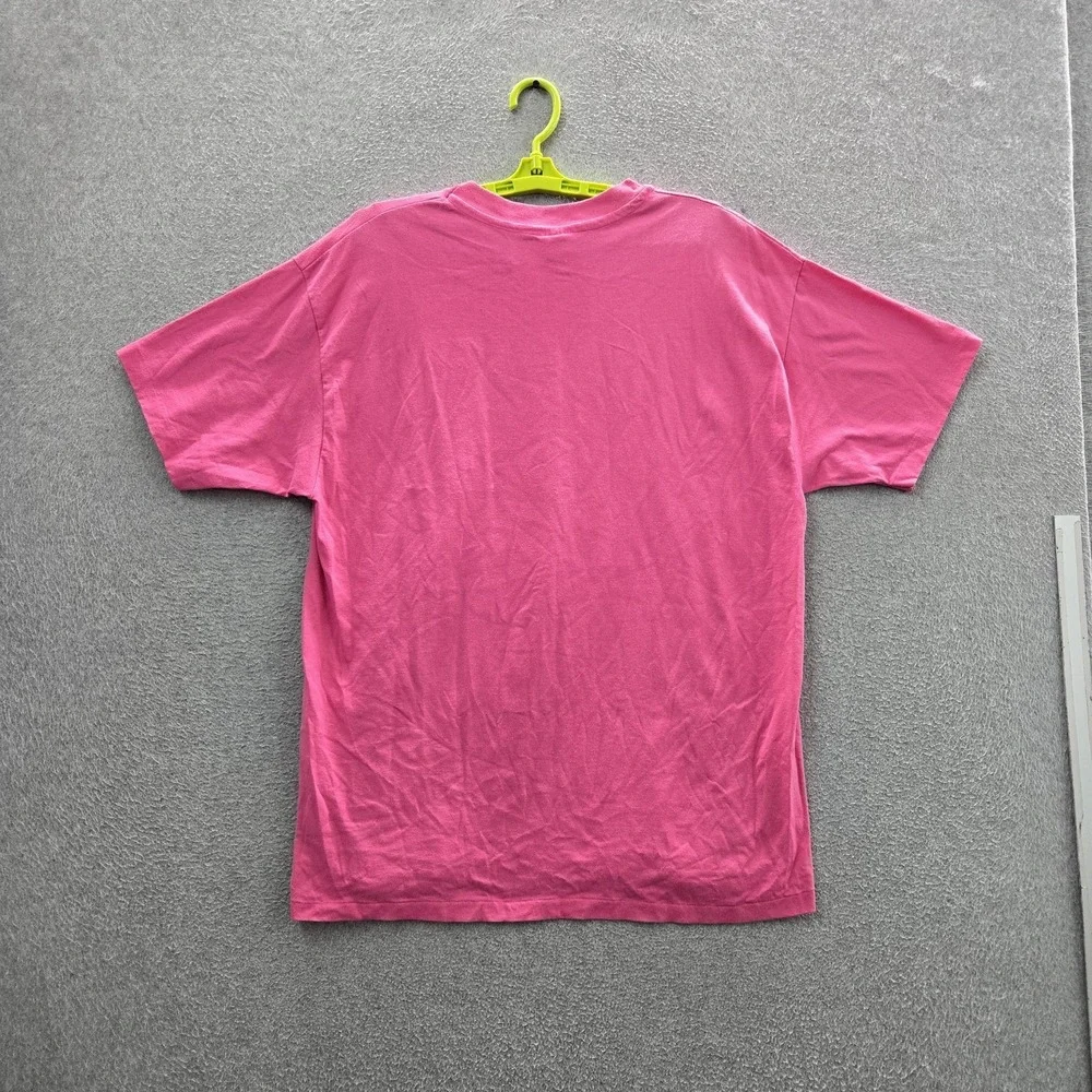 VINTAGE Morning Bunny Men Shirt XL Pink I Love My Job 90s USA Single Stich